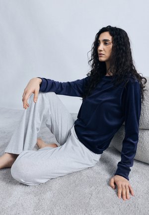 CHECK - Pizsama felső - maritime blue