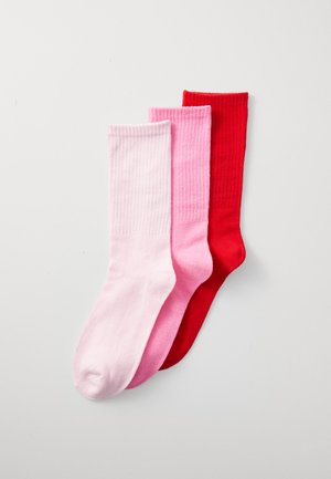 JXKATHY SOCKS 3 PACK - Zeķes - racing red/morning glory/pink lady