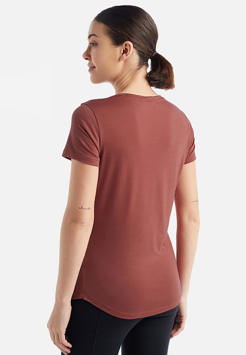 Damen Sportbekleidung | Icebreaker W SPHERE II SS TEE T-Shirt basic grape/braun - SP39310 Damen Sportbekleidung | Icebreaker W SPHERE II SS TEE T-Shirt basic grape/braun - SP39310
