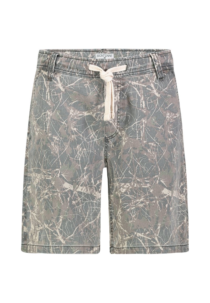 Eight 2 Nine EIGHT 2 NINE BAGGY SHORTS MIT MUSTER - Shorts - brown ...