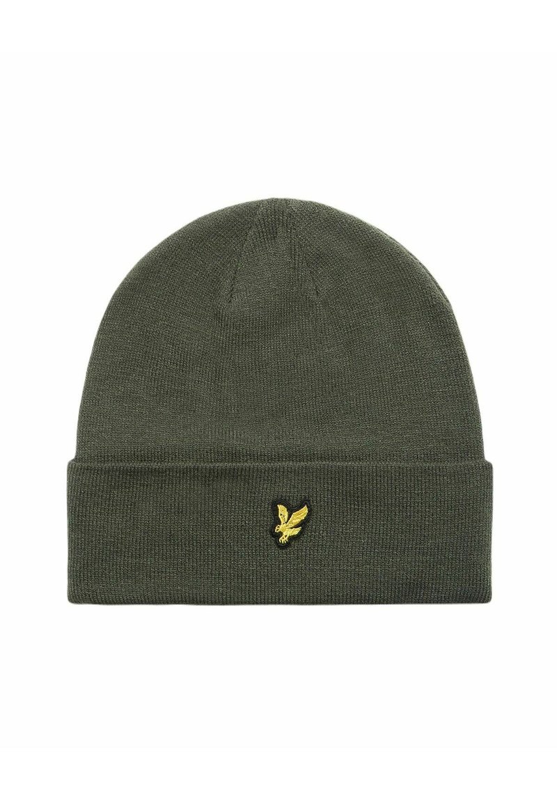 Lyle & Scott INVERNALE CON RISVOLTO - Berretto - mottled dark grey/ mottled dark green