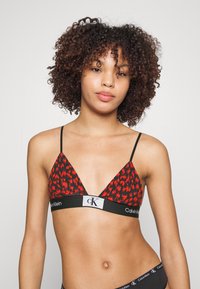 Calvin Klein Underwear UNLINED TRIANGLE 1996 COTTON - Trikotni modrček - hazard