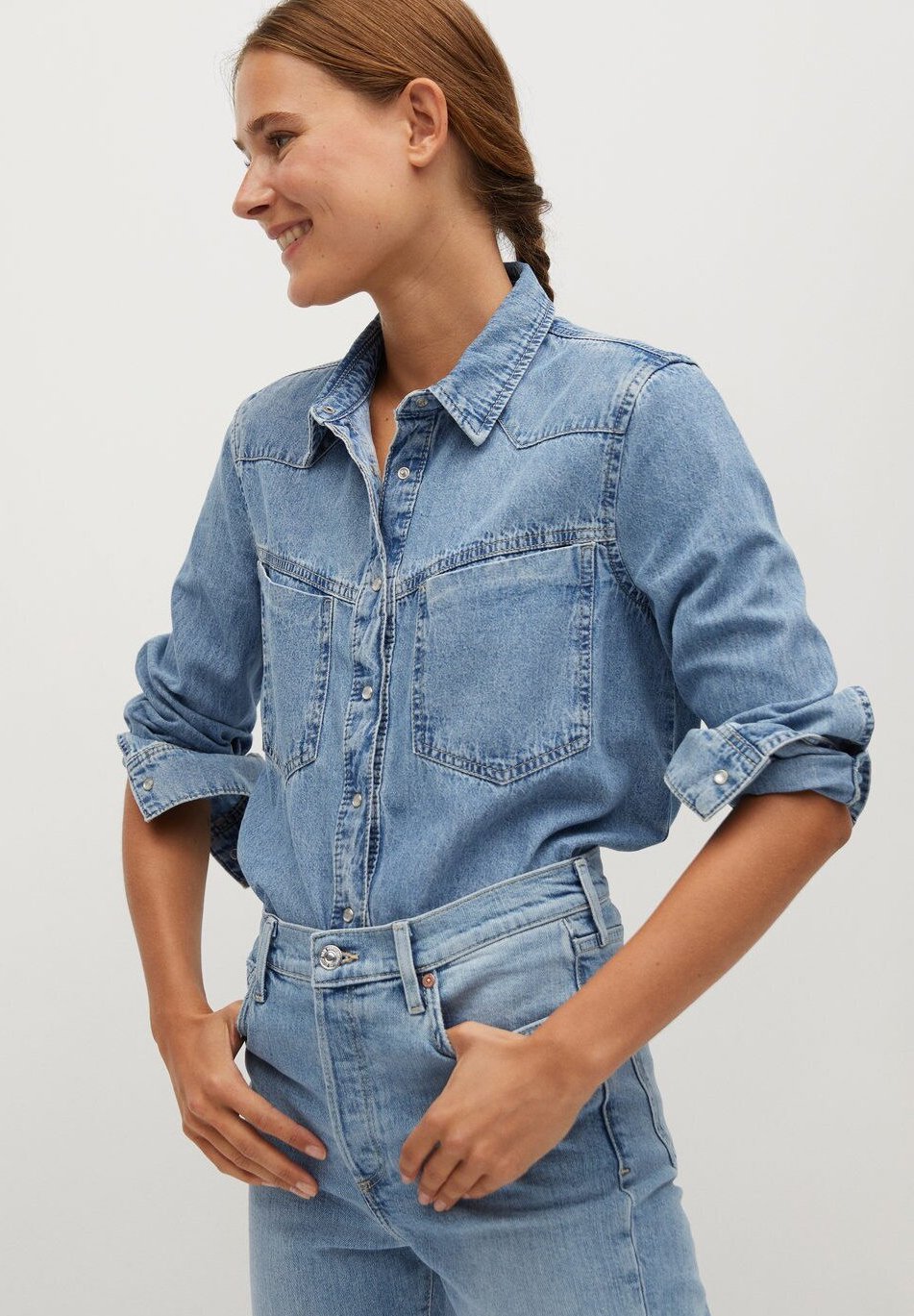 Mango GISELE - Jeans Slim Fit - mittelblau/blå - Zalando.dk