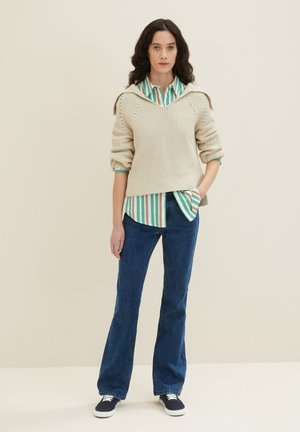 KATE NARROW  - Jeans Bootcut - clean mid stone blue denim