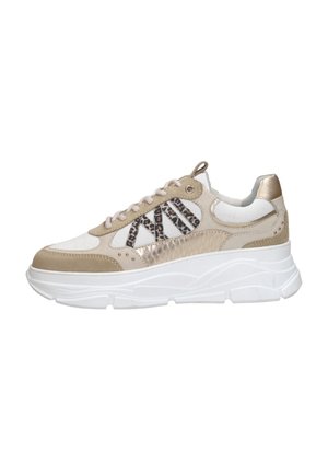 Sportieve veterschoenen - beige