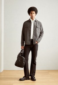 Lindbergh TEXTURED OVERSHIRT - Lengva striukė - charcoal