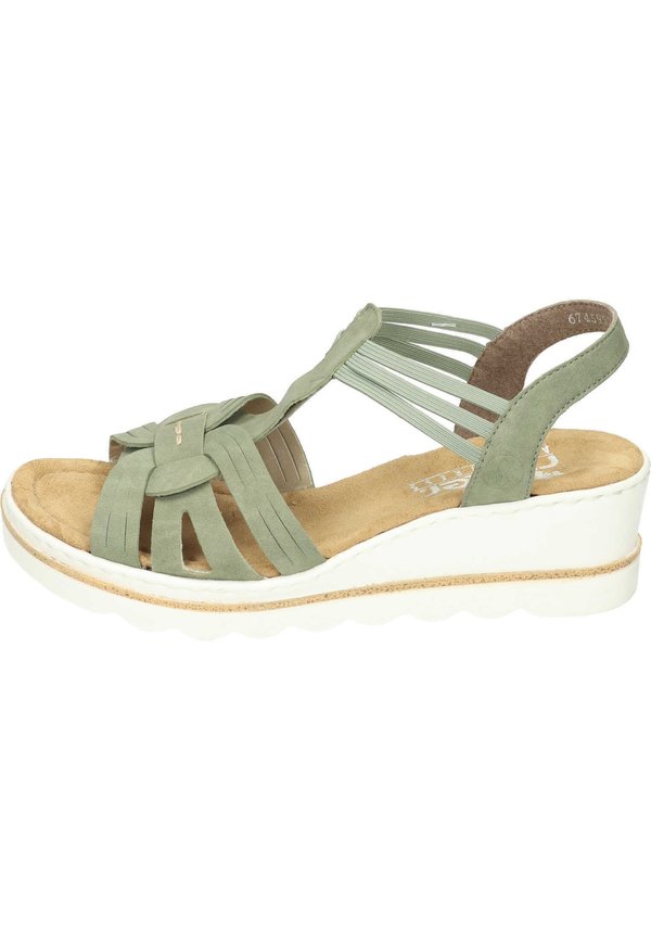 Plateausandalette - schilf