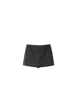 Stradivarius, SIDE SPLIT SKORT - Jupe-short - mottled beige black