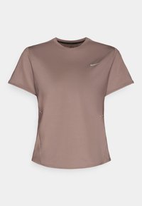 SWIFT TOP - T-shirt de sport - mink brown/reflective silver