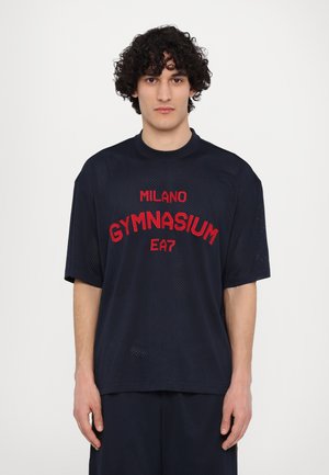 EA7 Emporio Armani Print T-shirt - blue