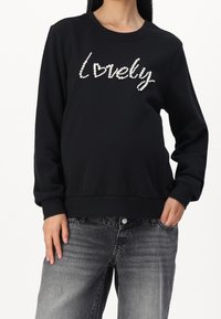 ONLY MATERNITY Felpa - black