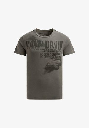 Camp David, T-Shirt print - dark wood