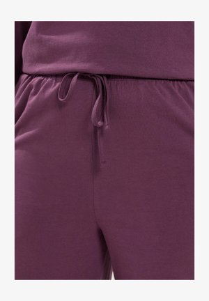 Yours Clothing, PLUS SIZE WIDE LEG TROUSERS - Stoffhose - purple
