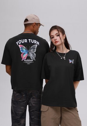 UNISEX - Print T-shirt - black