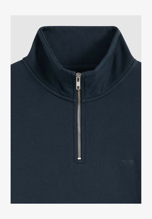 Levi's®, ORIGINAL HM QUARTER ZIP WINETASTING HTR - Sweatshirt - winetasting htr - blues