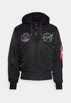 Alpha Industries HOOD DARK SIDE - Bomber Jacket - black