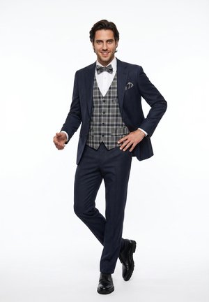 Real Guys SET - Waistcoat - blau