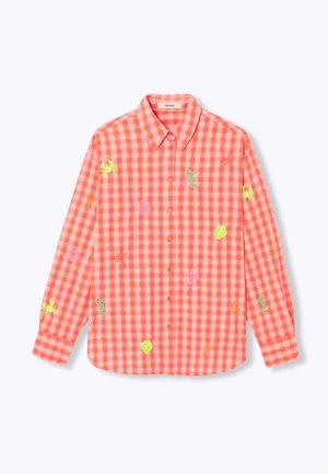 Promod, CHEMISE BRODÉE À CARREAUX - Chemisier - carreaux multicolores