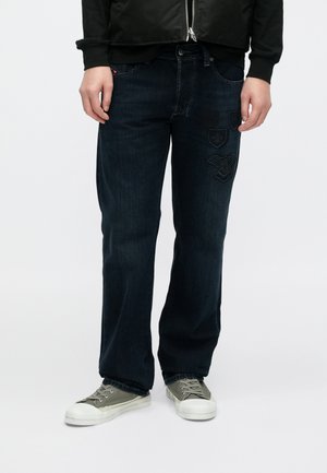 LARKEE - Straight leg jeans - black denim