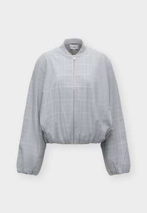 Marc O'Polo DENIM, WOVEN OUTDOOR JACKETS, INDOOR BLOUSON, GLENCHECK - Bomberjacke - light grey multi-coloured