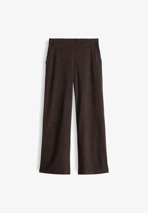 OPUS PANTS, MID RISE WIDE LEG - Stoffhose - affogato