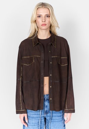 Freaky Nation Giacca di pelle - brown umber