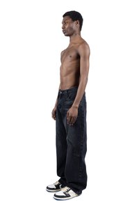 FAVELA COWBOY - Jean large - black washed