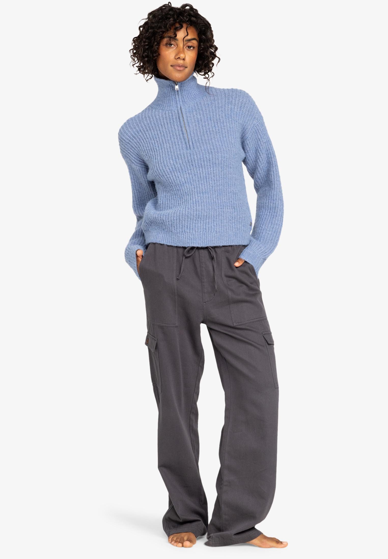 Weird Fish BEYONCE 1/4 ZIP GRID - Fleece jumper - barberry