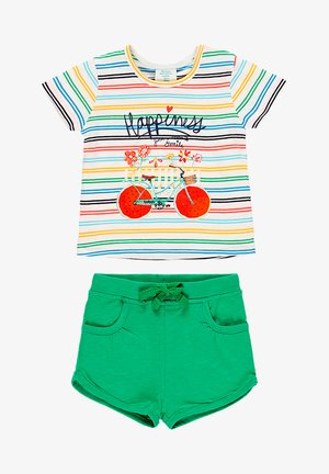 2 SET EN BI MATIERE POUR - Spodnie treningowe - stripes