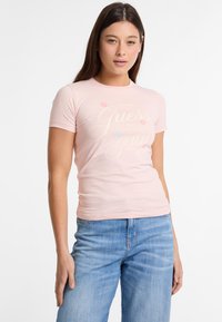 Nyomott mintás póló - rose
