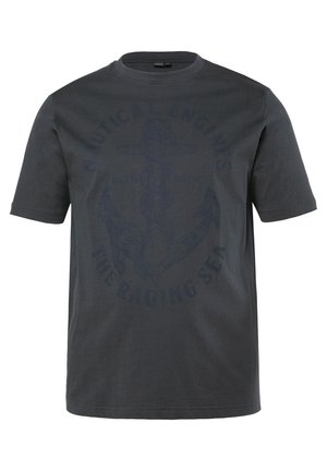 JP1880, T-shirt print - matt midnight blue