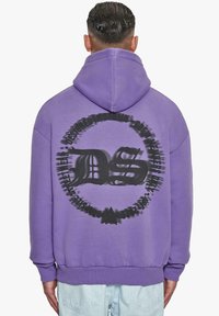 Dropsize - HEAVY BLURRED LOGO - Pulover s kapuco - washedpurple Miniaturna slika 1