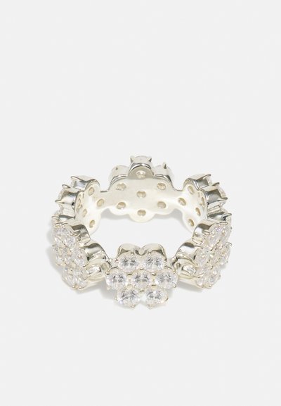 Hatton Labs BOUQUET UNISEX - Inel - silver coloured/white