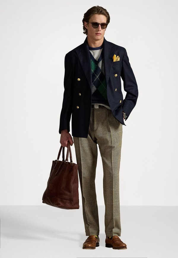 BIG FIT ARGYLE SLEEVELESS JUMPER - Jumper3