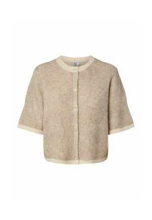 Pieces, KNITTED CARDIGAN PCJENNA SS - Gilet - whitecap gray