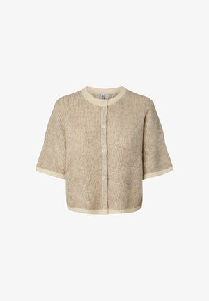 Pieces, KNITTED CARDIGAN PCJENNA SS - Chaqueta de punto - whitecap gray