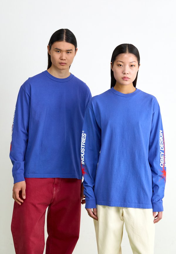 DESIGN INDUSTRIES UNISEX - Long sleeved top - pigment electric indigo