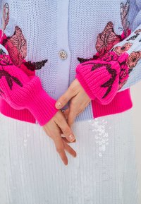 Cesare Gaspari OVERSIZED LOOSE  - Gilet - blue multicolour