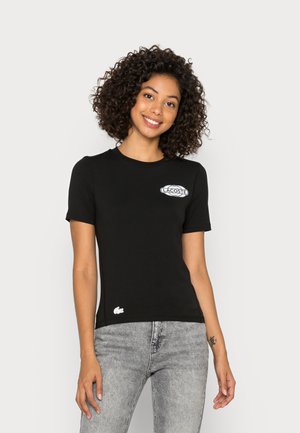 EXCLUSIVE - T-shirt con stampa - black