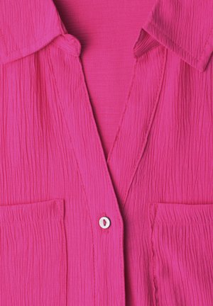 Street One, SHORT-SLEEVE HEMDBLUSE WITH TURN-UP-DETAILS - Chemisier - magenta dream