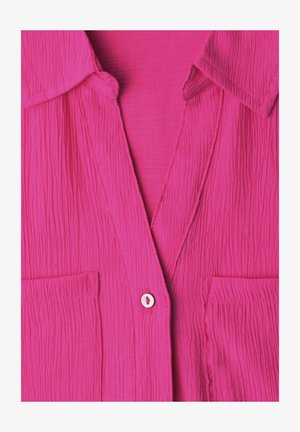 Street One, SHORT-SLEEVE HEMDBLUSE WITH TURN-UP-DETAILS - Chemisier - magenta dream