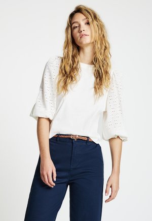 TINTA UNITA - Langarmshirt - bianco lana