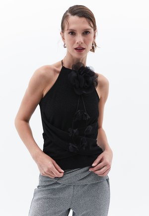 MIT SCHIMMERNDER - Top - black