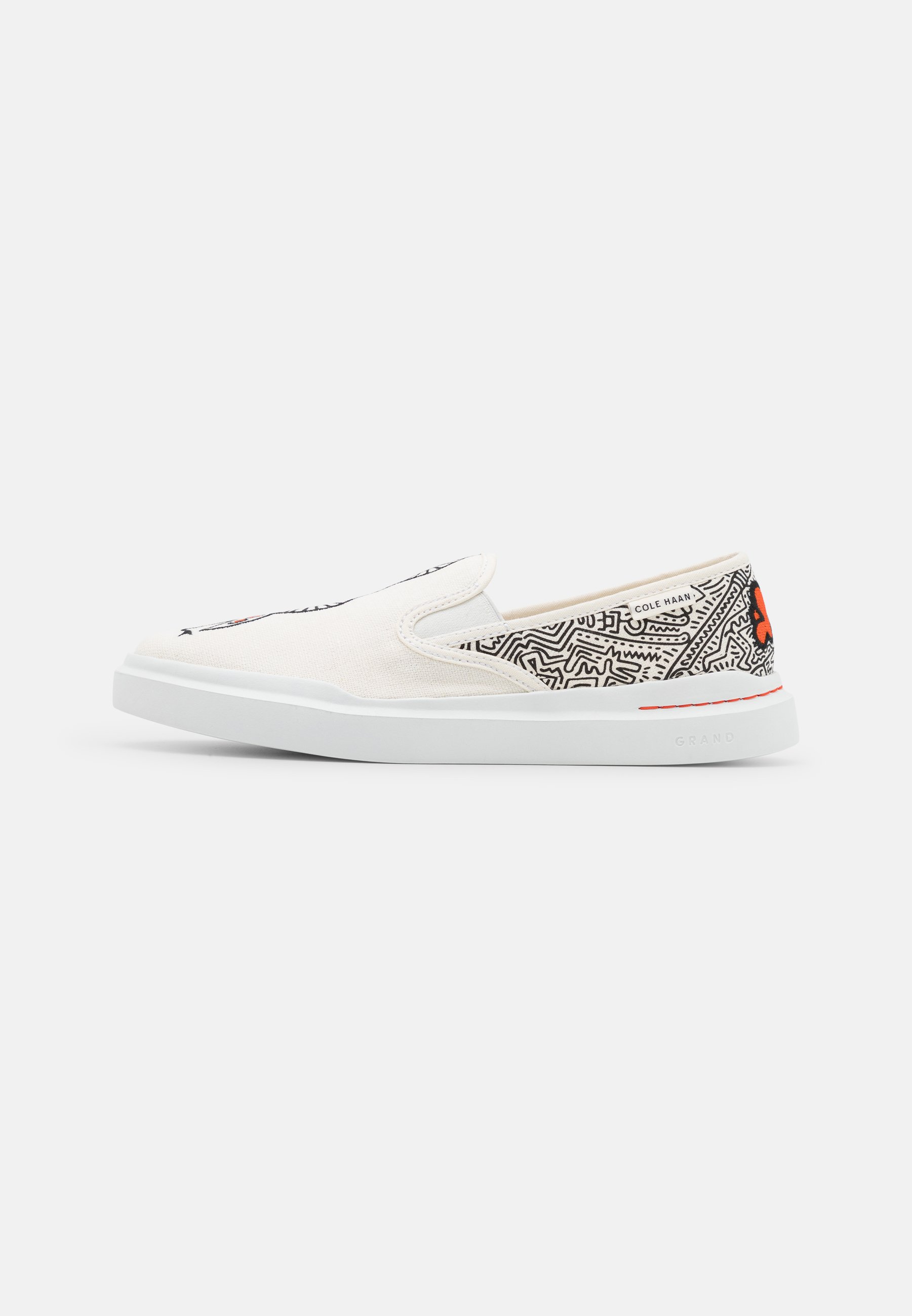 Cole Haan KEITH HARING GRANDPRO RALLY - Instappers - white/black/flame/wit  - Zalando.nl