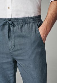 Next SLIM FIT LINEN ELASTICATED DRAWSTRING - Nadrágok - blue
