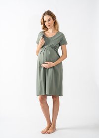 Cool Mama NURSING 2 IN 1 BASIC - Noční košile - olive