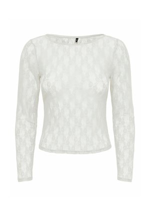 ONLY, ONLNIKITA L/S BOATNECK LACE TOP BOX JRS - Blouse - cloud dancer