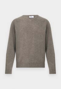 V NECK SWEATER - Džemperis - driftwood