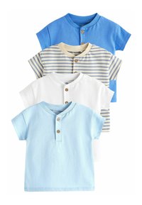 Next - SHORT SLEEVE 4 PACK REGULAR FIT - Apdrukāts T-krekls - blue Miniatūras attēls 1