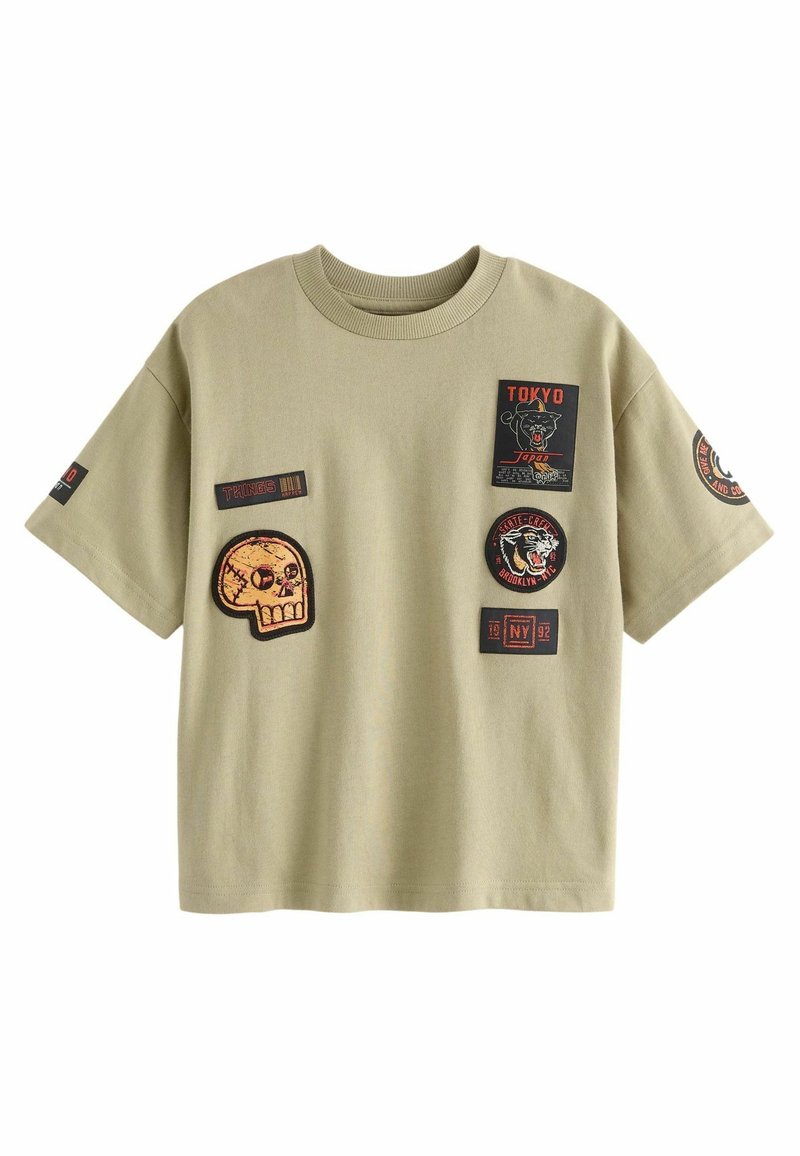 Next RELAXED FIT SHORT SLEEVE GRAPHIC STANDARD - T-shirts print - tan brown back print